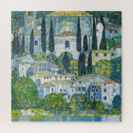 Kirche i Cassone av Gustav Klimt Pussel