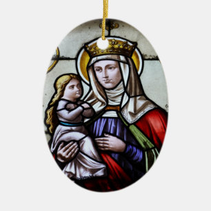 Kirchenfenster la Roche FR Suisse Julgransprydnad Keramik