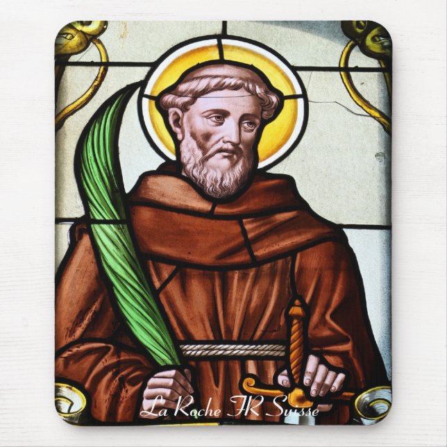 Kirchenfenster La Roche FR Suisse Mousepad Musmatta (Framsidan)