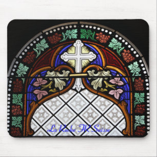 Kirchenfenster La Roche FR Suisse Mousepad Musmatta
