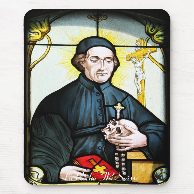 Kirchenfenster La Roche FR Suisse Mousepad Musmatta (Framsidan)