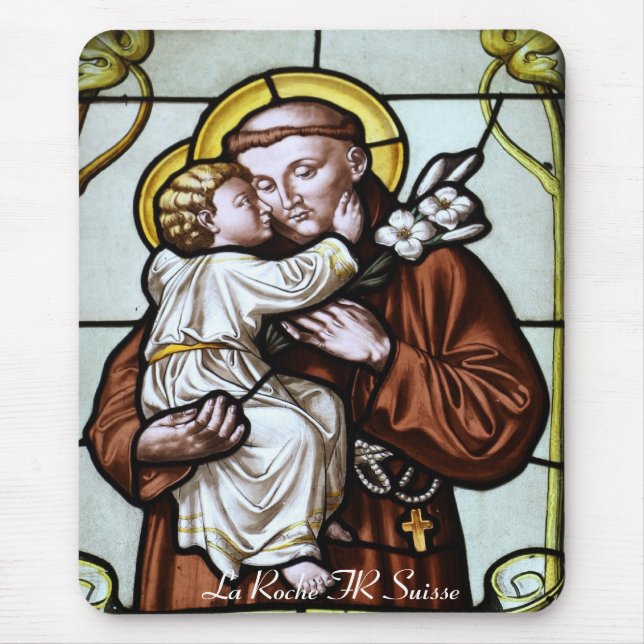 Kirchenfenster La Roche FR Suisse Mousepad Musmatta (Framsidan)