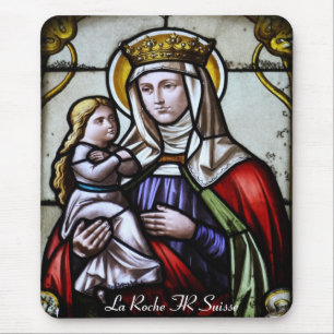 Kirchenfenster La Roche FR Suisse Mousepad Musmatta
