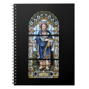 Kirchenfenster Plaffeien Schweiz/Suisse Nootbook Anteckningsbok Med Spiral