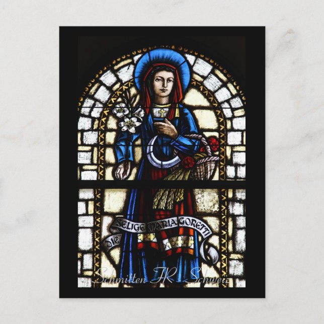 Kirchenfenster Postkarte Vykort (Framsida)