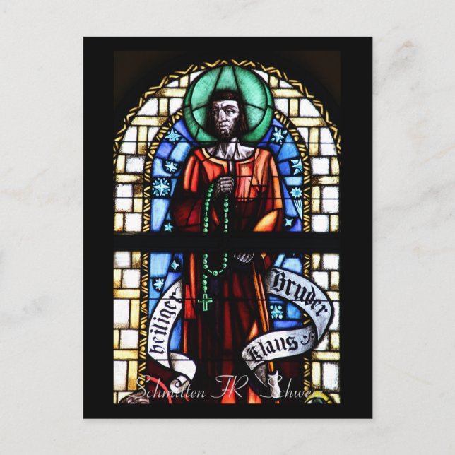 Kirchenfenster Postkarte Vykort (Framsida)