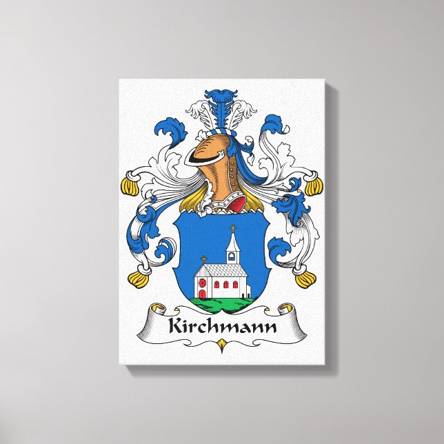 Kirchmann Family Crest Canvastryck (Framsida)