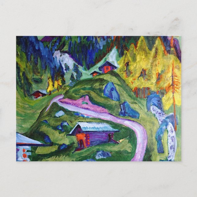 Kirchner - Alp Väg Vykort (Framsida)