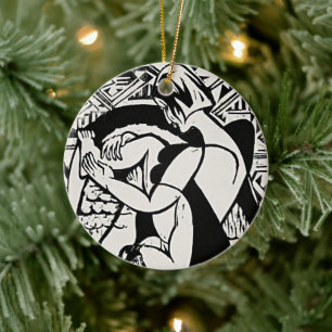 Kirchner Badkar Expressionist Ornament