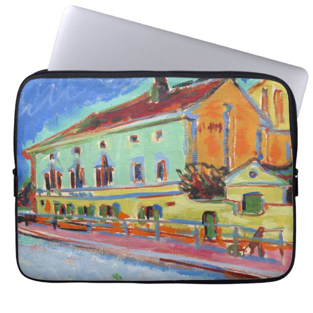 Kirchner Bellevue Danssal Expressionistisk konst Laptop Fodral (Framsidan)