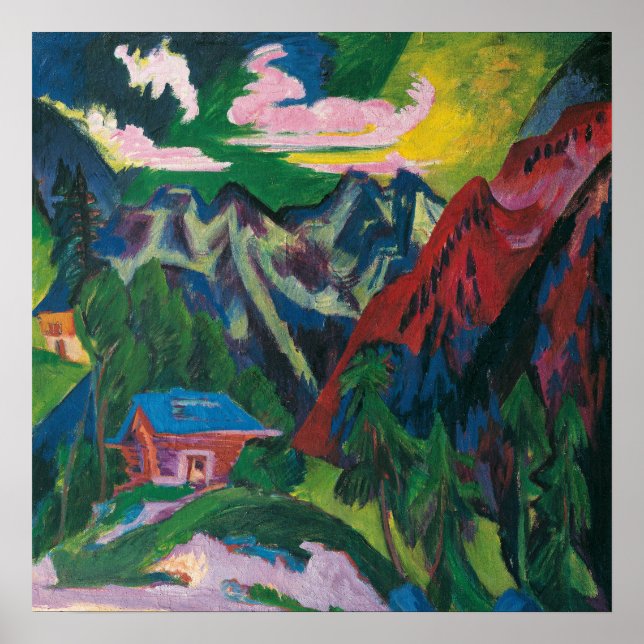 Kirchner - bergen poster (Framsidan)