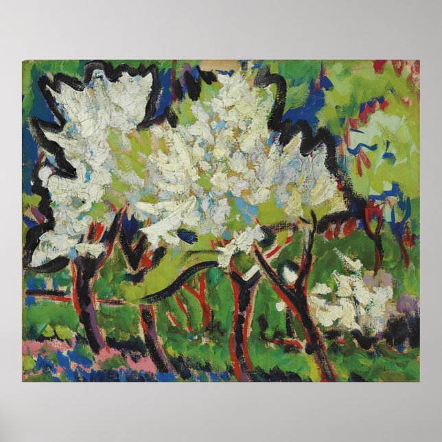 Kirchner - Blue Baume 1909 Poster (Framsidan)