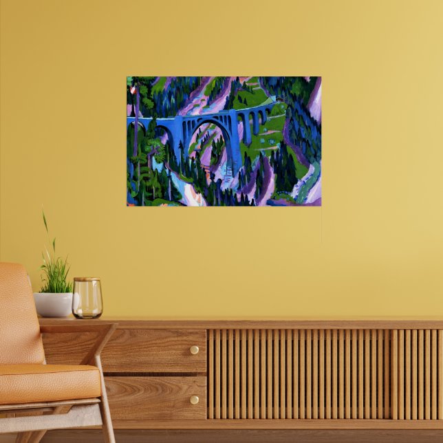 Kirchner - Bridge på Wiesen Poster (Vardagsrum 2)