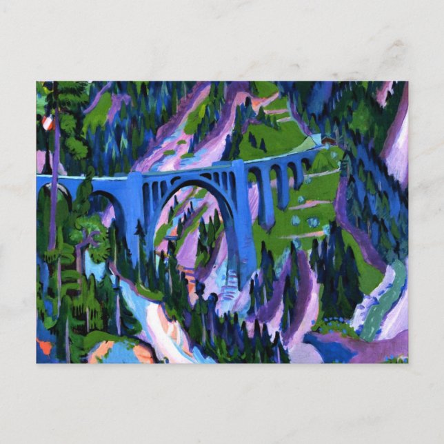 Kirchner - Bridge på Wiesen Vykort (Framsida)