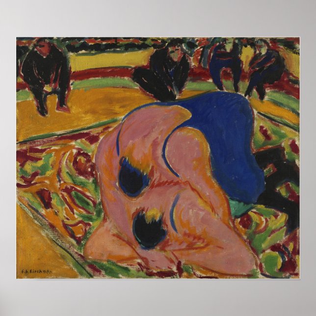 Kirchner - brottare i en cirkus poster (Framsidan)