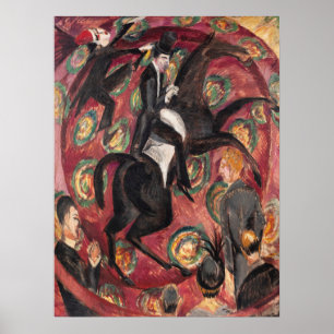 Kirchner Cirkusryttare Expressionistisk Finsk Kons Poster