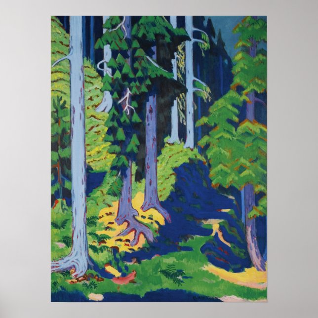 Kirchner - Forest Insida Poster (Framsidan)