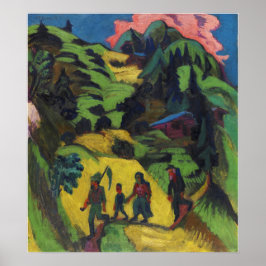 Kirchner - hem i år 1918 poster