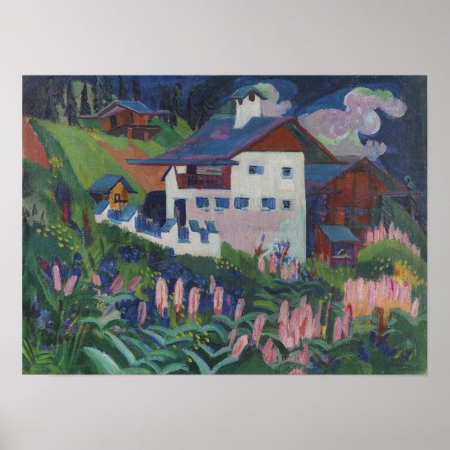 Kirchner - House in Meadows Poster (Framsidan)
