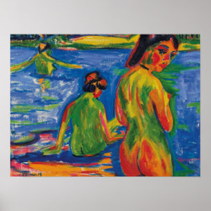 Kirchner - i Sjöns badstuga 1909 Poster