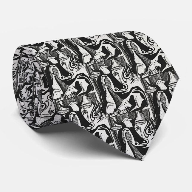 Kirchner Kaos – Expressionistiskt Mönster Slips (Rullad)