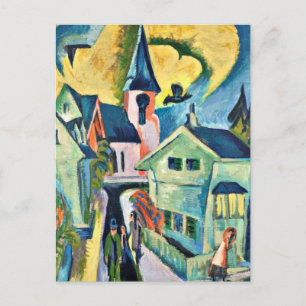 Kirchner - Konigstein med Röda kyrkan Vykort