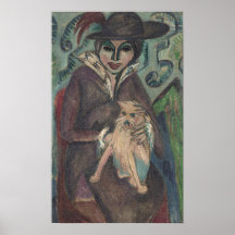 Kirchner - Kvinnor med Hund 1912