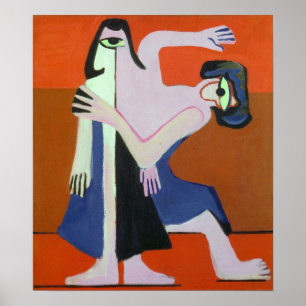 Kirchner - Mann Dance 1928 Poster