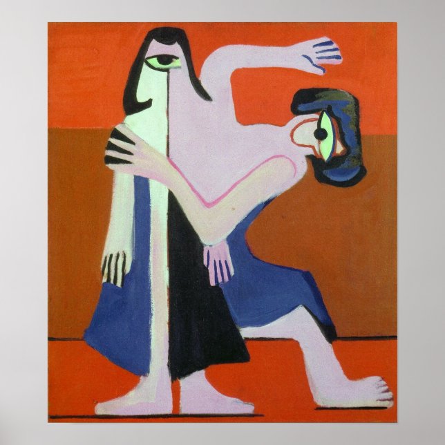 Kirchner - Mask Dance 1928 Poster (Framsidan)