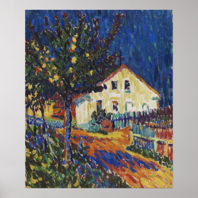 Kirchner - med Apple Träd 1907 Poster (Framsidan)