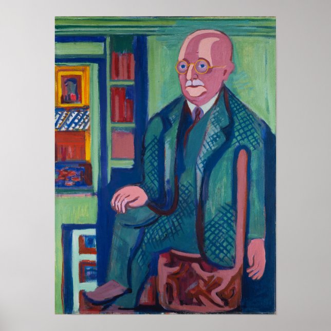 Kirchner - Porträtt Dr. Carl Hagemann 1928 Poster (Framsidan)