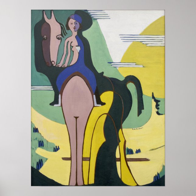Kirchner - Ryttaren Poster (Framsidan)