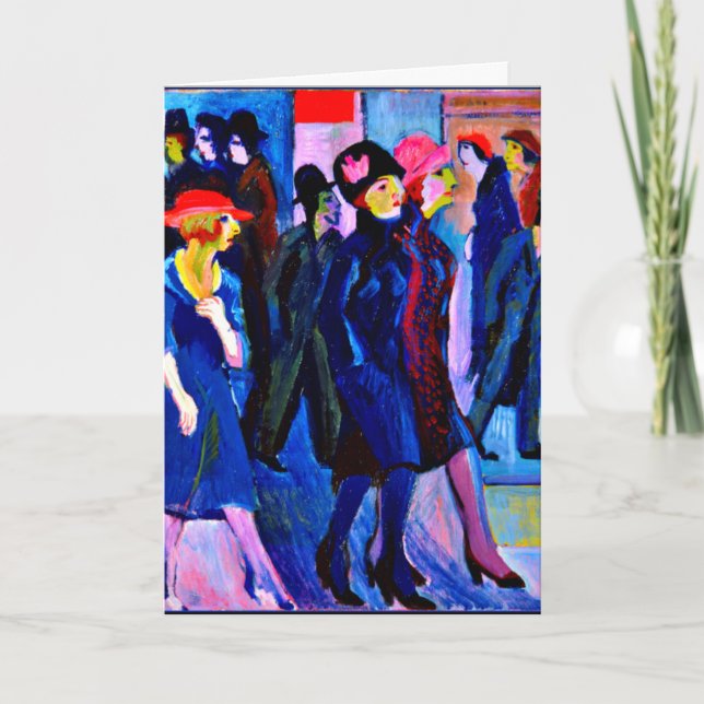 Kirchner - Street Scene, 1926 Kort (Framsida)