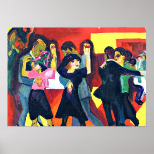 Kirchner - Tango Tea; Ernst Kirchner-målning Poster