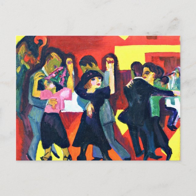 Kirchner - Tango Tea; Ernst Kirchner-målning Vykort (Framsida)