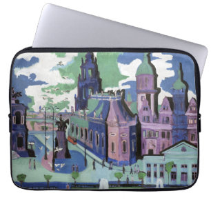 Kirchner Vy över Dresden Schlossplatz Finkonst Laptop Fodral