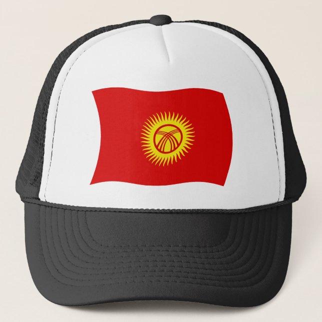 Kirgisiska republikens flagghatt truckerkeps (Framsida)