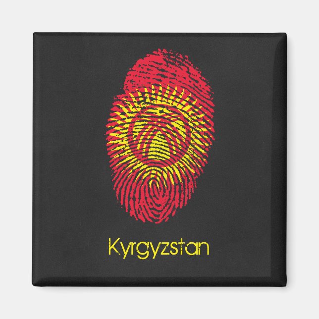Kirgisistan Magnet (Framsidan)