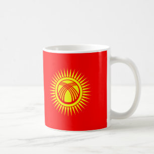 Kirgizistan Flagga Ceramic Mugg