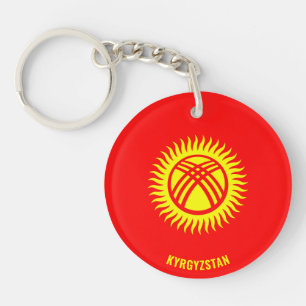 Kirgizistan Flagga Charming Patriotic