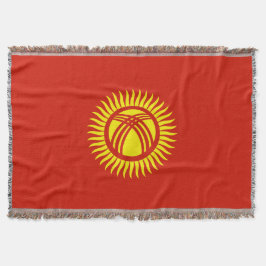 Kirgizistan flagga filt