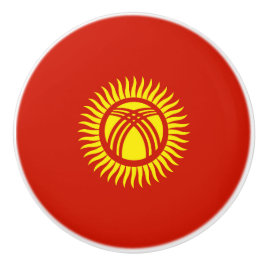 Kirgizistan flagga knopp