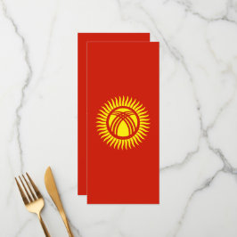 Kirgizistan flagga meny