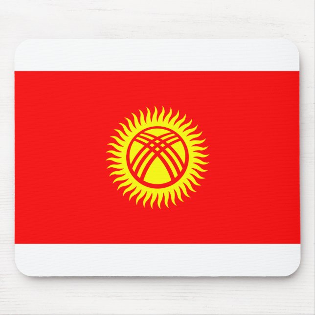 Kirgizistan Flagga Musmatta (Framsidan)