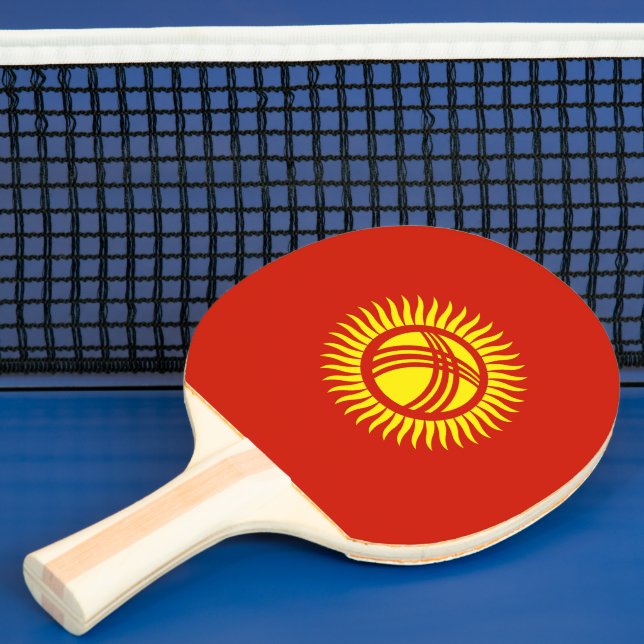 Kirgizistan flagga pingisracket (Insitu)