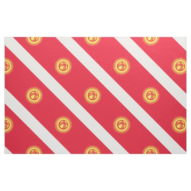 Kirgizistan Flagga Tyg (Yard)
