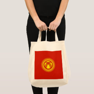 Kirgizistan flagga tygkasse