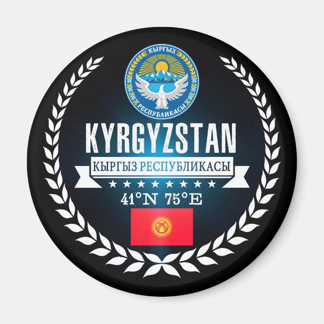 Kirgizistan Magnet (Framsidan)