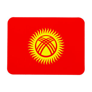 Kirgizistans flagga magnet