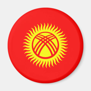 Kirgizistans flagga magnet